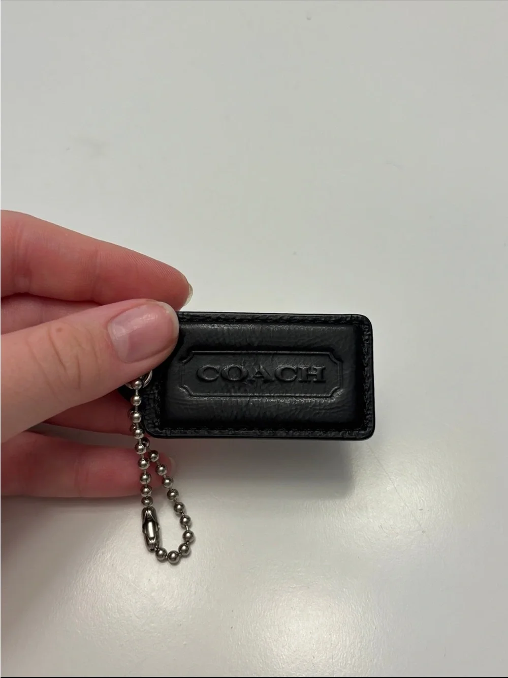 Coach black leather